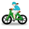 Woman Biking emoji on Samsung